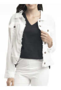 Orientique Essentials Linen Jacket White